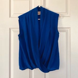 Intermix Creative Commune 100% Faux Wrap Top